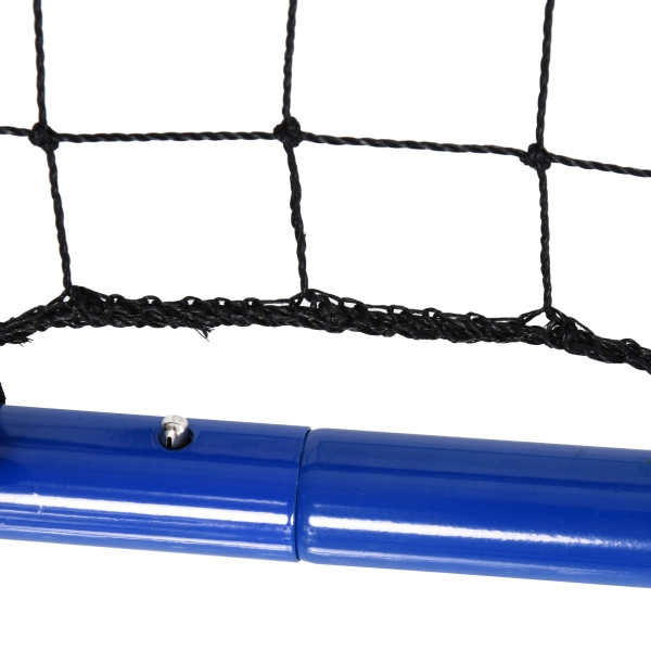 HOMCOM Rede de rebote dobrável para treinamento rebotador ajustável em 5 níveis em ângulo com tubo de aço 100x95x90 cm azul - Image 8