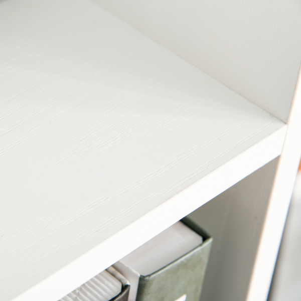 HOMCOM Estante de 6 níveis estante vertical sistema anti-tombamento de desenho moderno 60x21x162,5 cm Branco - Image 9