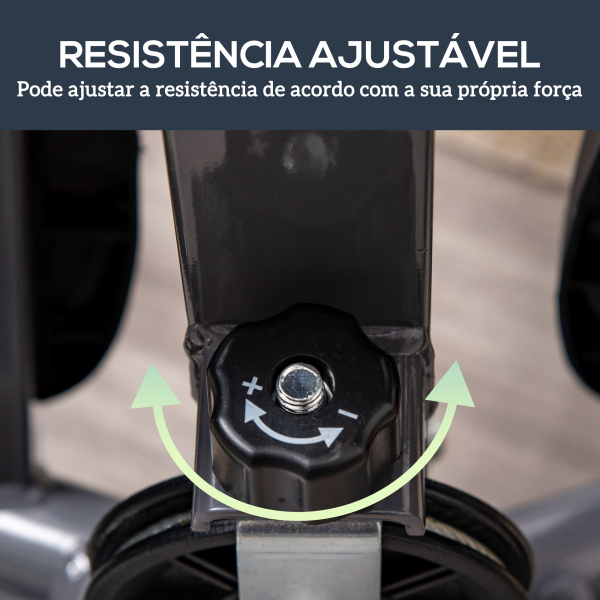 HOMCOM Máquina de Step Stepper Fitness em Casa com Tela LCD Alça e Pedais Antiderrapantes para Ginásio 55x44x108 cm Cinzento - Image 6