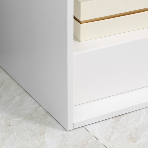 HOMCOM Estante em Forma de Escada Estante de Armazenamento com 6 Cubos Estante de Exposição 91,5x29,5x91,5cm Branco - Image 6