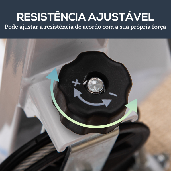 HOMCOM Máquina de Step Stepper Fitness em Casa com Tela LCD Alça e Pedais Antiderrapantes para Ginásio 55x44x108 cm Azul e Branco - Image 6