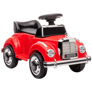 AIYAPLAY Carro Andador com Licença da Mercedes-Benz 300S com Armazenamento Volante Sistema Anti-Tombo  77,5x41,5x45 cm Vermelho