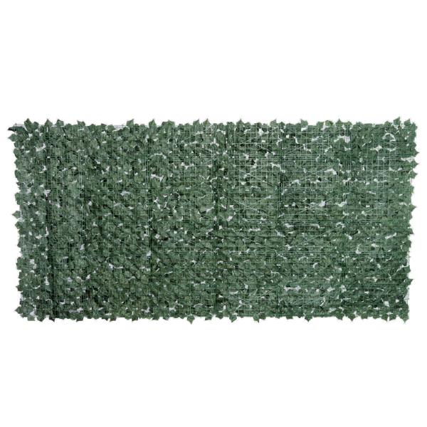 Outsunny Vedação Artificial em Rolo 3,1,5m Vedação de Privacidade para Balcão Jardim Exterior Planta Decorativa de Parede PE Verde - Image 9