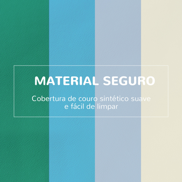 HOMCOM Conjunto de 4 Blocos de Espuma para Crianças de 1-3 Anos Figuras de Construção Brinquedo de Aprendizagem Infantil Estofado em PU 150x50x39cm Multicor - Image 4