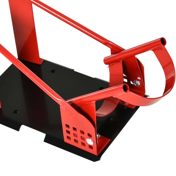 HOMCOM Cavalete Traseiro para Mota com Comprimento Ajustável Elevador Universal com Estrutura Metálica Capacidade 450 kg 51-69x27,5x34 cm Preto - Image 8