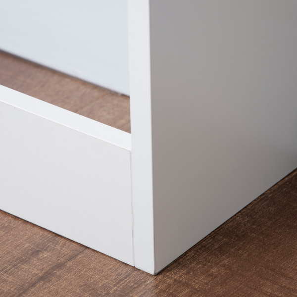 HOMCOM Cobertura de Radiador Branca 90x18x84 cm Cobertura de Radiador de MDF Desenho Modern para Sala de Estar Dormitório Branco - Image 8