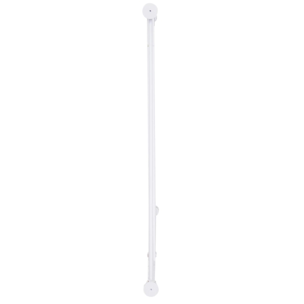 PawHut Barreira de Segurança para Animais de Estimação Extensível para Escadas e Portas Barreira de Segurança para Cães 76-107x76 cm Branco - Image 9