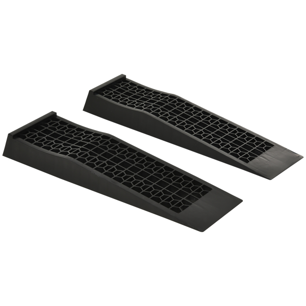 HOMCOM Conjunto de 2 Rampas para Automóvel Carga até 3000 kg Rampa para Carros SUVs e Carrinhas Pequenas 70x19,5 cm Preto
