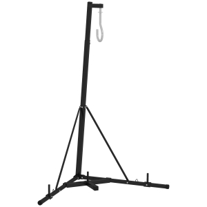 SPORTNOW Suporte para Saco de Boxe de Pé Suporte para Saco de Boxe Dobrável com Altura Ajustável 170x90x182-225 cm Preto