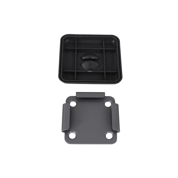 Placa de base metálica para toldo cego SONGMICS para poste de suporte Placa de base metálica com tampa de plástico GSA004 - Image 2