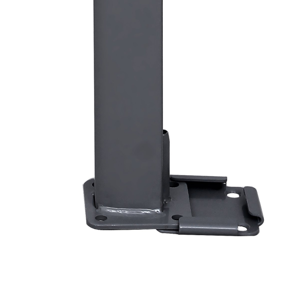 Placa de base metálica para toldo cego SONGMICS para poste de suporte Placa de base metálica com tampa de plástico GSA004 - Image 3