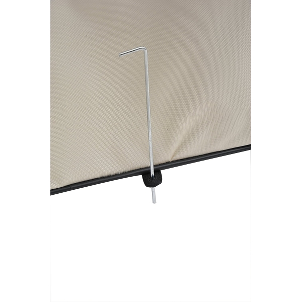 PawHut Parque para Animais de Estimação Dobrável com 2 Portas e Almofada Tecido Oxford Ø114x58 cm Preto e Creme - Image 9