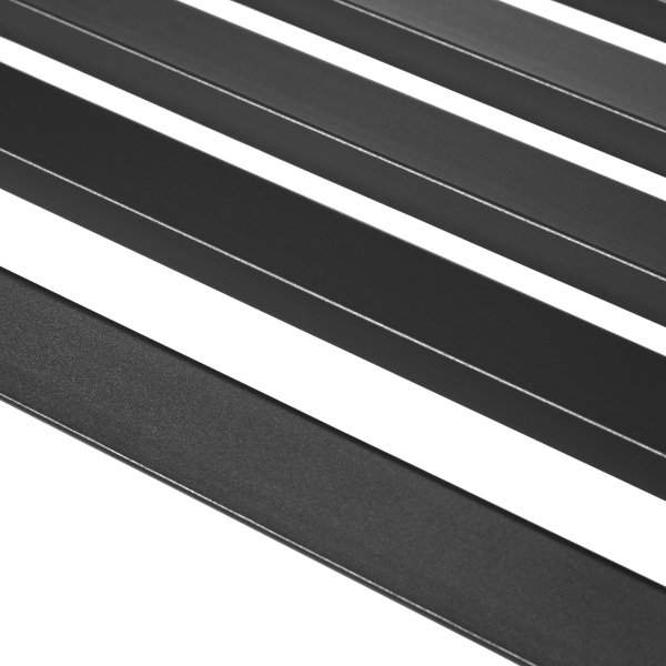 Outsunny Banco de Jardim em Metal Banco de Exterior de 2 Lugares com Apoios de Braços Capacidade 240 kg 127x58x82 cm Preto - Image 9