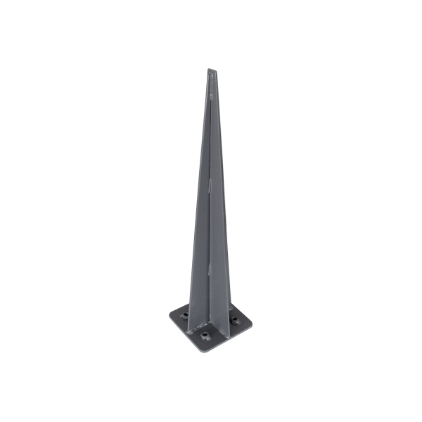 Âncora de metal para postes SONGMICS, cinza, pulverizada, para piso, Âncora de entrada, 46 x 11,5 x 11,5 cm, GSA001 - Image 2