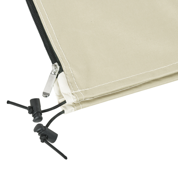 Outsunny Capa Protetora de Chapéu de Sol Ø56x220 cm Capa para Chapéu de Sol Resistente para Jardim com  Zíper Tecido Oxford Bege - Image 6