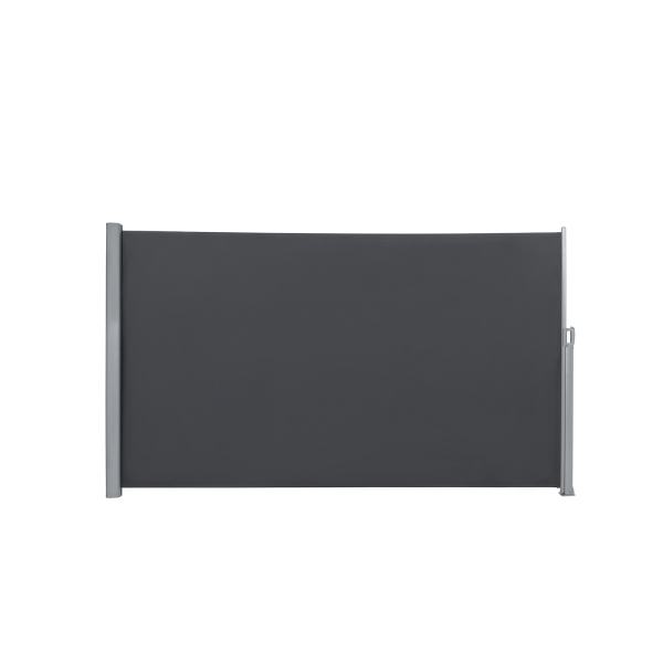 SONGMICS 180 x 400 cm (A x C), Toldo lateral para varanda e terraço, proteção de privacidade, proteção solar, persiana lateral, cinza esfumaçado GSA184G - Image 2
