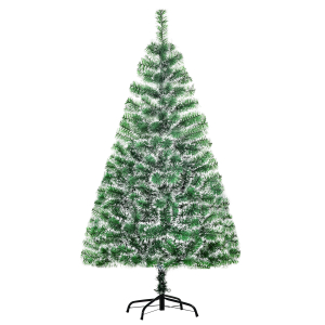 HOMCOM Árvore de Natal Artificial 150cm com 416 Ramos e Suporte de Metal Decoração Interior Sala de Estar Festas Ø75x150cm Verde