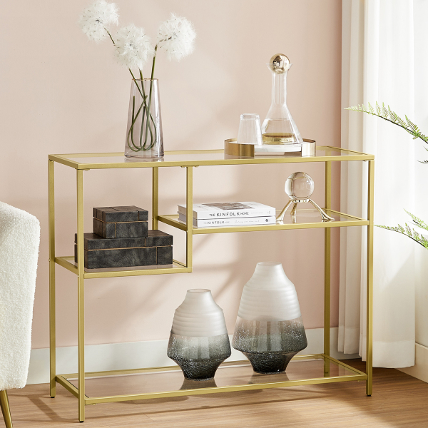 Mesa de Console VASAGLE 100x35x80cm LGT022A61 - Image 3
