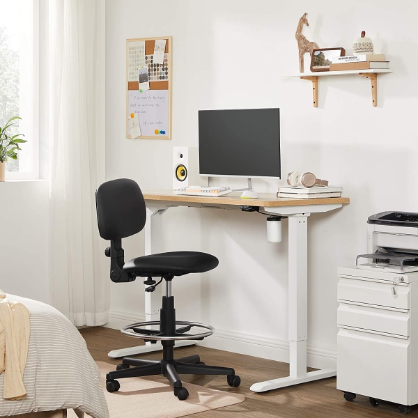 Estrutura de mesa SONGMICS, altura ajustável, estrutura de mesa, mesa elétrica, suporte de mesa com motor, comprimento ajustável, aço, branco LSD010W01V1 - Image 2