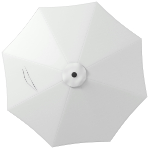Outsunny Toldo de Substituição para Chapéu de Sol de 3 m com Ventilação Superior para Exterior Jardim Pátio Piscina Branco