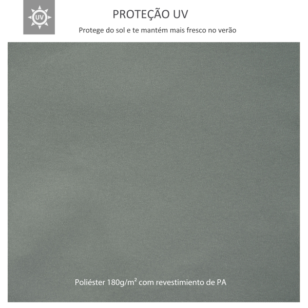 Outsunny Toldo de Substituição 4x3m para Pérgola de Jardim 2 Níveis Respirável com 10 Orifícios de Drenagem Cobertura de Substituição de Pérgola Exterior Cinza - Image 4