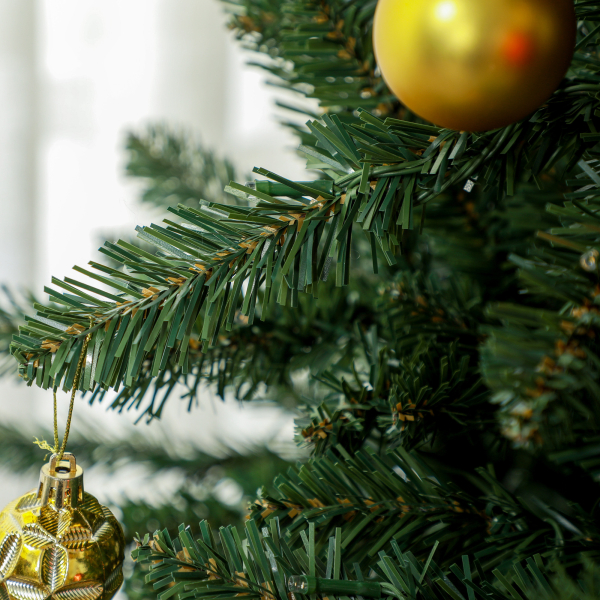 HOMCOM Árvore de Natal Artificial 180 cm com 310 Luzes LED 872 Ramos e Suporte de Metal Árvore Natalina para Interior Verde - Image 9