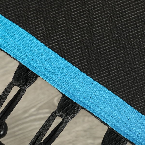 SPORTNOW Trampolim Fitness 114x114x132 cm com Guiador Ajustável em 3 Níveis Estrutura de Aço para Treino de Perna Corpo Azul - Image 9