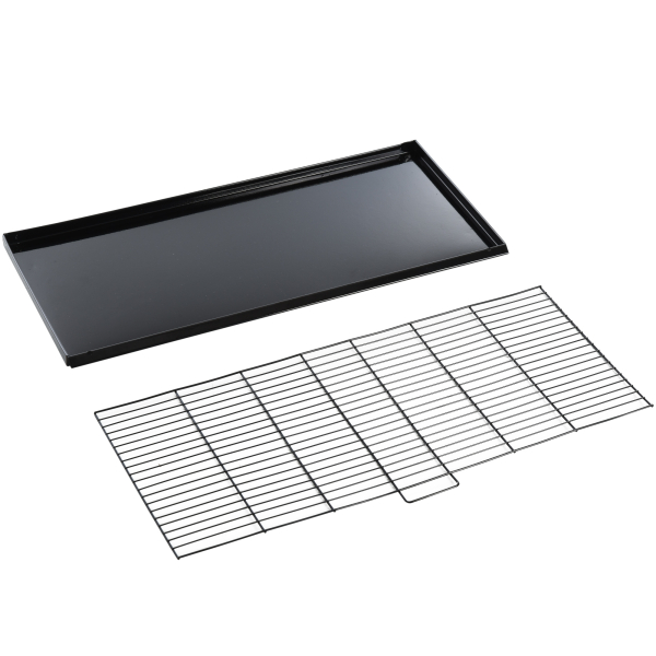 PawHut Gaiola para Pássaros com Divisória Ganchos Superiores Portas Comedouros Poleiros e Bandeja Amovível 59,5x26,5x39,5 cm Preto - Image 8