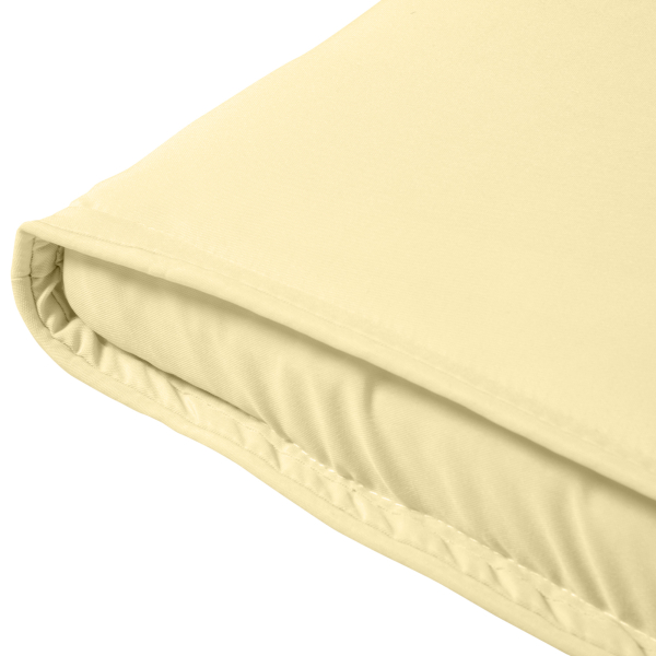 Outsunny Almofada para Espreguiçadeira 198x53x5cm Almofada Suave para Espreguiçadeira Dobrável Acolchoada para Exterior Jardim Pátio Creme - Image 9