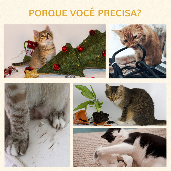 PawHut Árvore Arranhador para Gatos Médios Altura 104cm Torre de Escalada para Gatos com Barril Arranhador Plataforma Superior Túnel Poste de Sisal e Bola Suspensa 75x39x104cm Marrom - Image 6