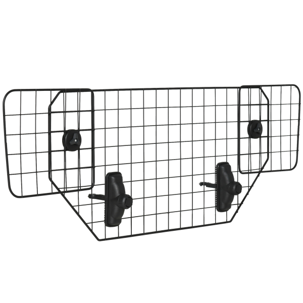 PawHut Grade de Segurança de Carro para Cães Universal Grade de Segurança para Cães com Largura Ajustável 90-120x40,5cm Preto - Image 8