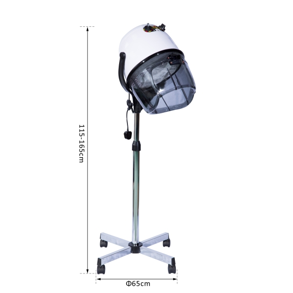 Secador de Cabelo de Coluna de Cabeleireiro com pé e viseira 1180 W potência - Image 3