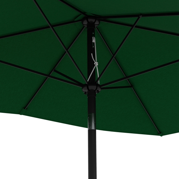 Outsunny Chapéu de Sol de Jardim 300x200x248 cm Proteção UV50+ Inclinável com Teto de Ventilação e Manivela para Terraço Verde - Image 9