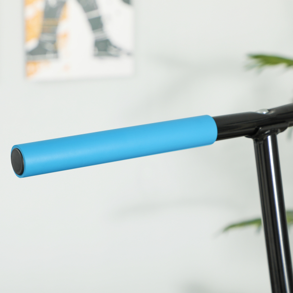 SPORTNOW Trampolim Fitness 114x114x132 cm com Guiador Ajustável em 3 Níveis Estrutura de Aço para Treino de Perna Corpo Azul - Image 8