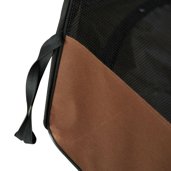 PawHut Parque para Animais de Estimação Dobrável com 2 Portas e Almofada Tecido Oxford Ø117x71 cm Marrom - Image 8