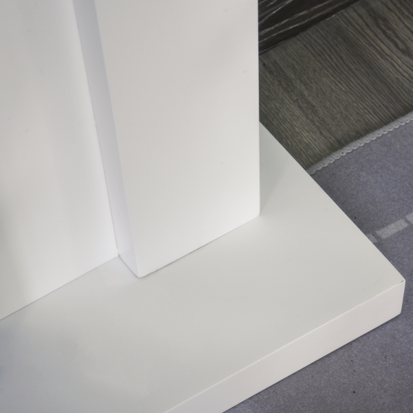 HOMCOM Lareira Elétrica com 2 Configurações de Aquecimento Temporizador e Efeito de Chama Realista 102x30x95cm Branco e Preto - Image 7
