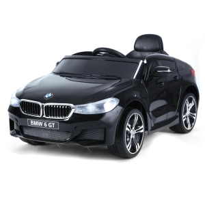 HOMCOM Carro elétrico para criança BMW 6GT para criança de 3-6 anos com controle remoto Carga 30 kg 106x64x51cm Preto
