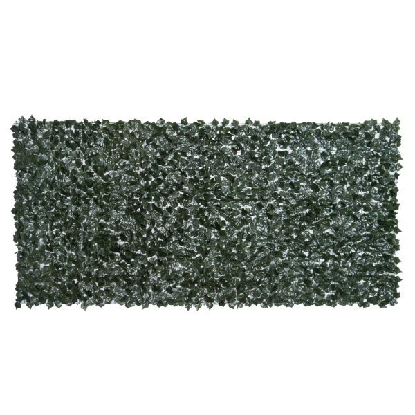 Outsunny Vedação Artificial em Rolo 3,1,5m Vedação de Privacidade para Balcão Jardim Exterior Planta Decorativa de Parede PE Verde