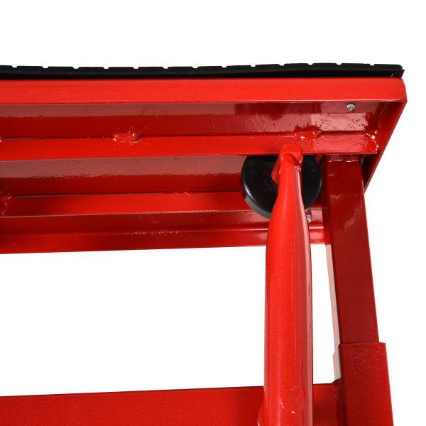 DURHAND Plataforma Elevatória Altura Ajustável 27,5-39,5 cm Elevador para Motocicletas com Base Antiderrapante 48x34x43 cm Vermelho - Image 8