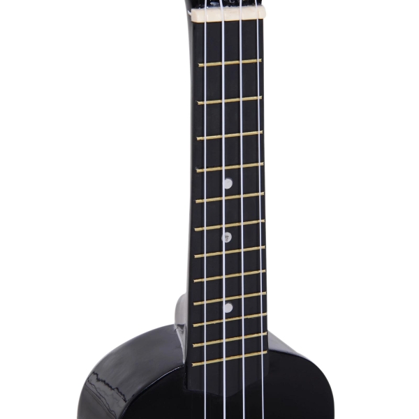 HOMCOM Ukelele de 21 Polegada para Iniciantes com Cordas de Nylon 53X17,5X6,2 cm Preto - Image 6