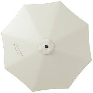 Outsunny Toldo de Substituição para Chapéu de Sol de 3 m com Ventilação Superior para Exterior Jardim Pátio Piscina Creme