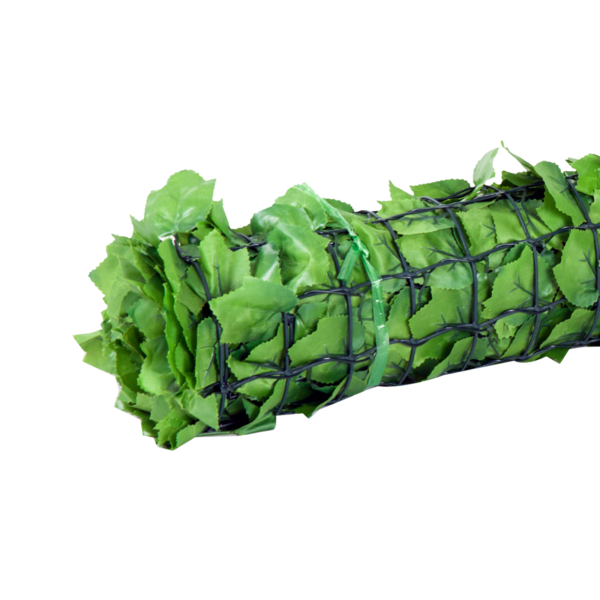 Outsunny Vedação Artificial em Rolo 3m Vedação de Privacidade para Balcão Jardim Exterior Planta Decorativa de Parede PE Verde - Image 9