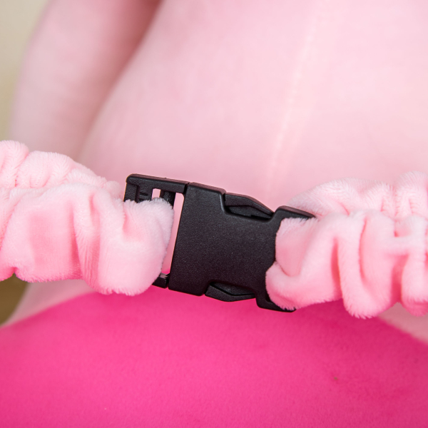 HOMCOM Cavalo Baloiço com Rodas e Forma de Elefante com Músicas Infantis e Cinto de Segurança 60x35x45 cm Rosa - Image 8