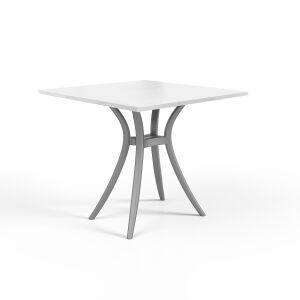 Pack de 6 mesas classic 60x60, Tampo Branco Melamina 19mm