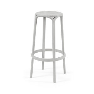 Banco Alto WOODY 77H - Pack 30 unidades, Cinza Pastel
