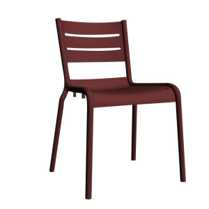 Cadeira SMART s/ braços, Bordeaux – Pack com 4 unidades