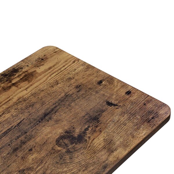 Mesa de apoio de estilo industrial com moldura de aço e rodas | VASAGLE | 50 x 35 x 60 cm | antigo | LNT50X. - Image 6