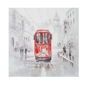 PINTURA EM TELA BONDE -A- 80X3X80 CM