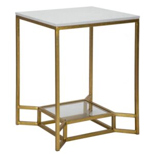 MESA DUPLA MÁRMORE 47X47X60 CM