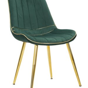 CADEIRA PARIS VERDE/DOURADO CONJUNTO 2 PCS CM 51X59X79
